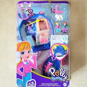 Polly Pocket Freezin' Fun Narwhal compact, new